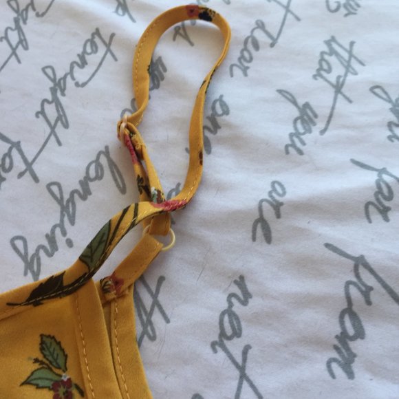 Mustard Gold Tank Top Loose Fit 100% Polyester - Picture 4 of 9